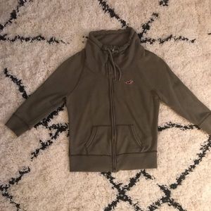 2 for $15 ❤️ Hollister 3/4 sleeve zip sweatshirt